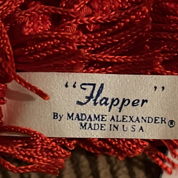 Madame Alexander Flapper Doll Blonde with Red Dress Made in U.S.A. - Picture 8 of 12